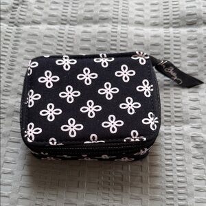 Vera Bradley Black and White Patterned Medication Bag